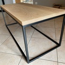 Table basse bois et métal