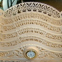 Porte courrier bureau avec tiroir et horloge