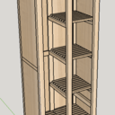 Placard à skis - plan sketchup