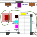 trajet avec un panneau