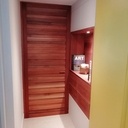 Agencement encastré et porte