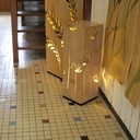 Lampes et lambris déco