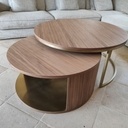 Tables gigognes plaqué noyer américain