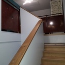 Escalier droit à deux volées