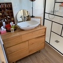 Meuble Salle de Bain - Merisier