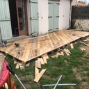 Terrasse en bois de palette