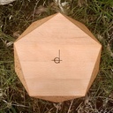 Plateaux facettés en hêtre