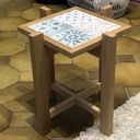 Porte-plante - bois et céramique