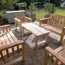 Salon de jardin en bois de palette