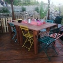 Salon d'été de jardin