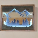 Cadre montagne chantournage