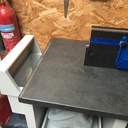 Aspiration déportée défonceuse sous table