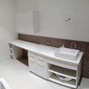 Meuble de salle de bain mélaminé