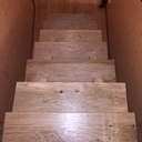 Escalier en sapin et chêne