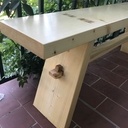 Petit banc en pin