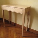 Console plaqué frêne et amarante