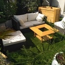 Table basse salon de jardin