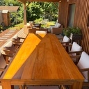Table extérieure en iroko