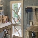 Porte d'atelier (façon art nouveau)