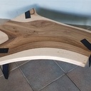 Table basse "Tranche de Noyer"