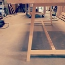 Table en pin de caroline