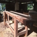 Établi Rouba en bois de fer (casuarina equisetifolia)