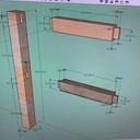 Tabouret en châtaigner