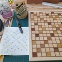 Scrabble marqueterie