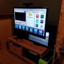 Support mural TV basculant