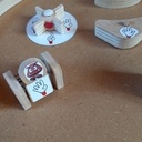 Cibles avec nombres de points correspondants