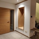 Placard d'entrée avec assise et miroir