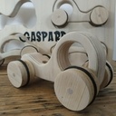 Jouet - valise de voitures en bois