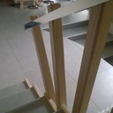 Descente d'escalier Metal et bois