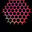 Table basse hexagonale