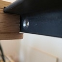 Gorge faite à la lamelleuse, au max du max niveau profondeur et  rainure à la défonceuse, fraise de 20mm, ça s'emboîte au poil !