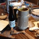 Chope à bière en bois