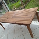 De l'arbre à la table - table extérieure en bois de fer