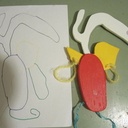 Jouets dessinés par mes garcons de 3 ans, réalisés avec papa