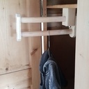 Tringle extensible en bois