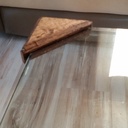 Table basse chene et verre