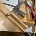 Détail du haut d'un pied (arrière gauche)