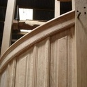 Escalier courbe régulière 1/4 tournant pour accéder à la tribune de l orgue