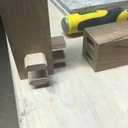 Table basse chene carrelage