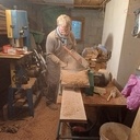 Portail en chêne de jardin.