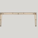 Grande table en bois massif