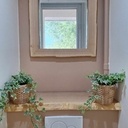 Cadre et tablette en frêne