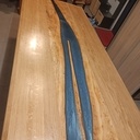 Table chêne epoxy