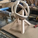 Pièce de décoration cintré