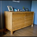 Enfilade deux portes en chêne massif