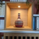 Biblio - TV en chêne et ppm Blanc